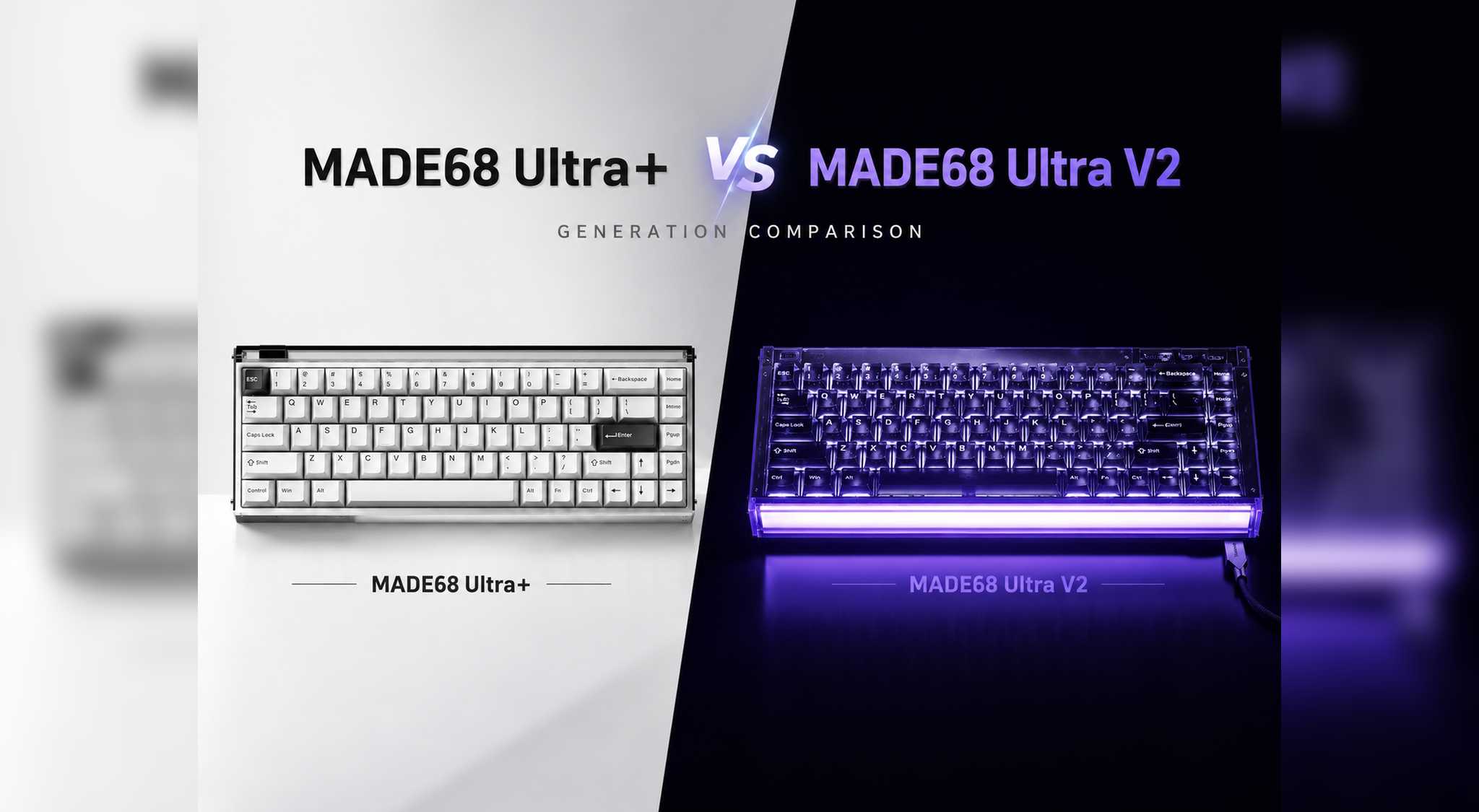 MADE68 Ultra+ vs Ultra V2: Magnetic Keyboard Comparison – MelGeek