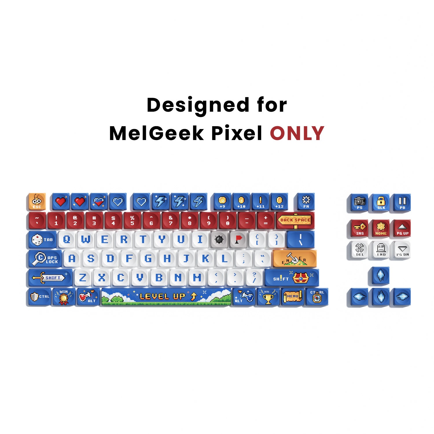 Pixel Keycap Set-16bit