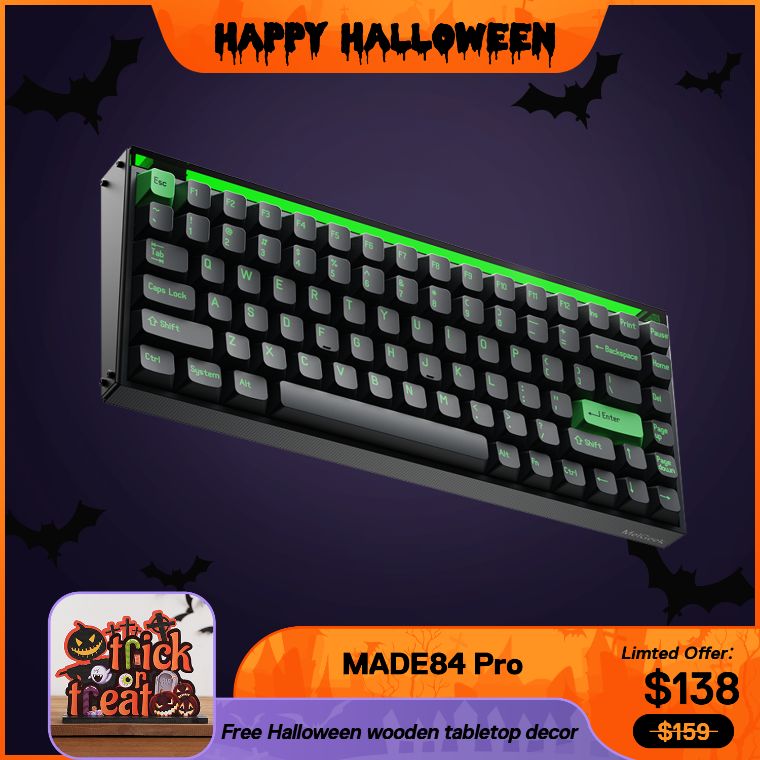 MelGeek MADE84PRO メカニカルキーボード US配列 Melgeek MADE84 Pro-Made84Pro – Built for Pros, Designed for