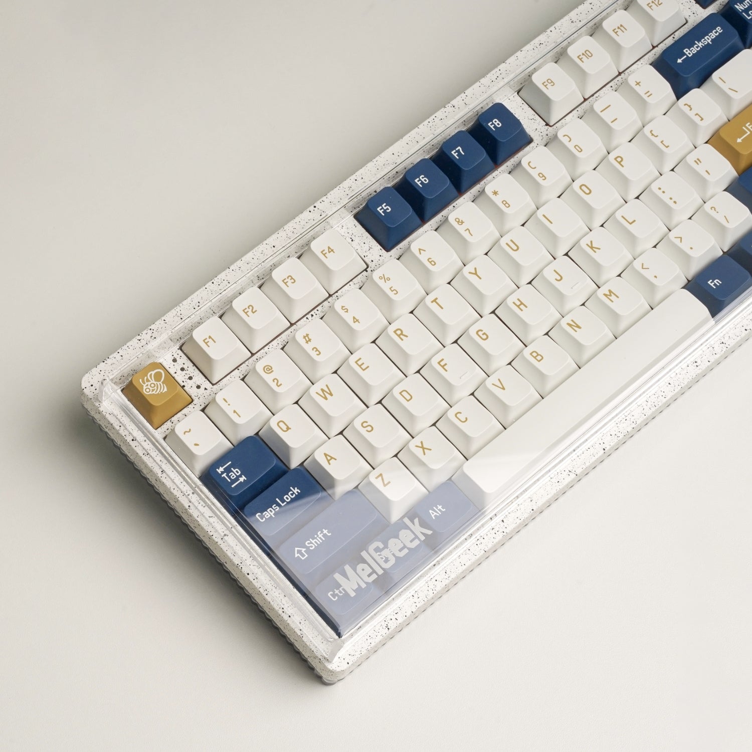 【メカニカルキーボード】Melgeek mojo84 美品 +本体カバー MelGeek Acrylic Mechanical Keyboard Dust Cover for Mojo68/Mojo84