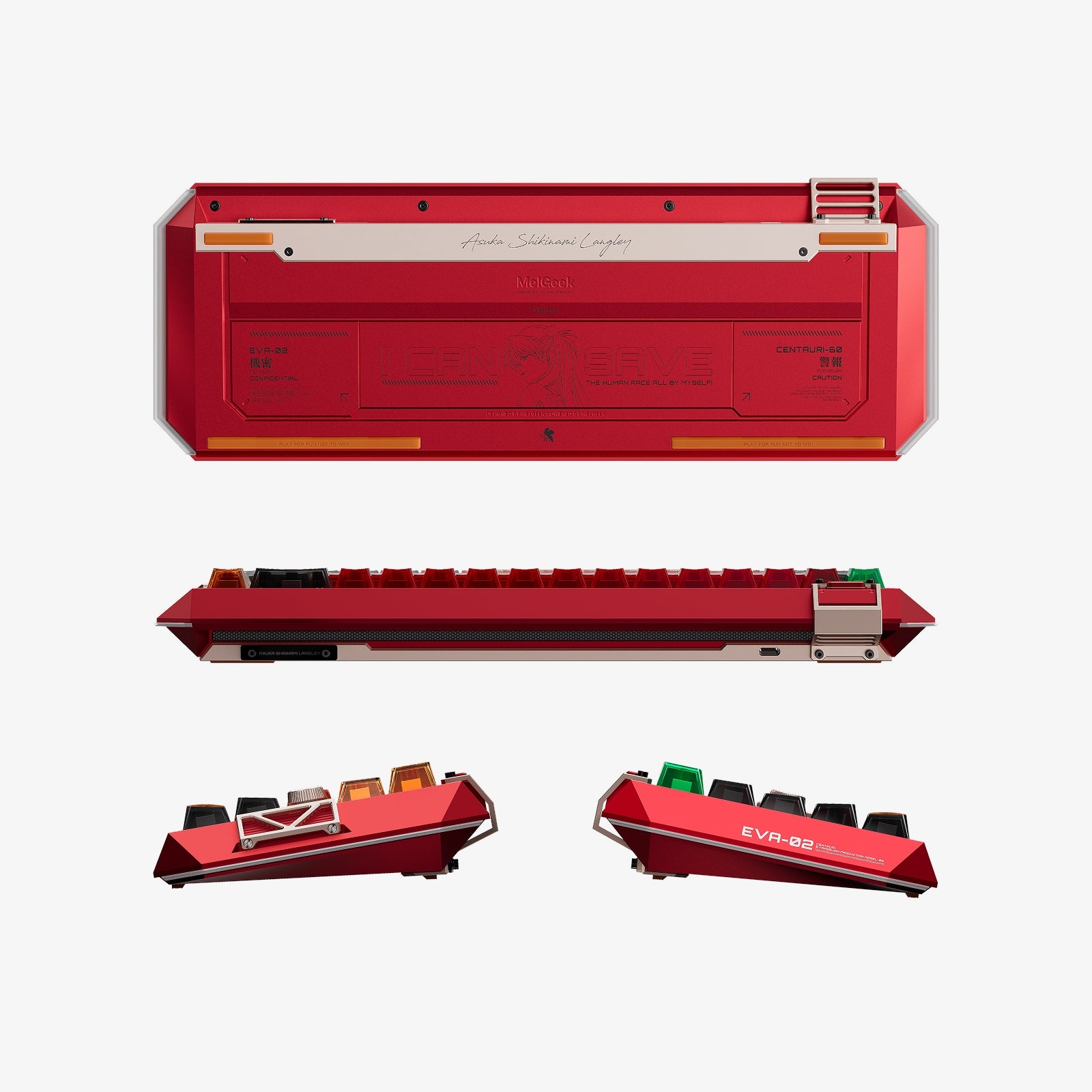 Centauri60 Asuka EVA-02 Hall Effect Keyboard | MelGeek keyboard image