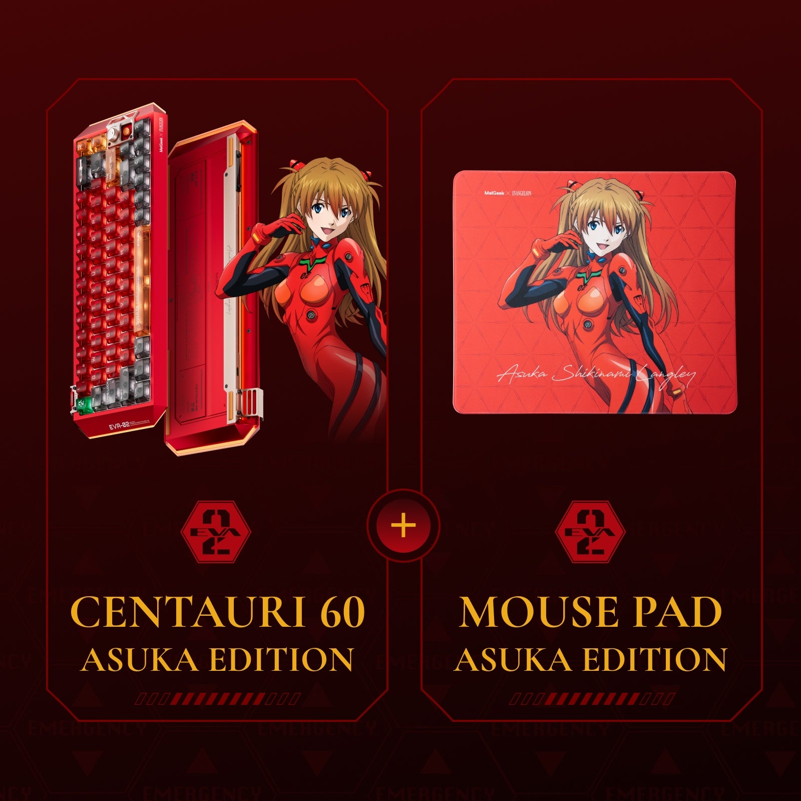 Centauri60 Asuka EVA-02 Hall Effect Keyboard | MelGeek keyboard image