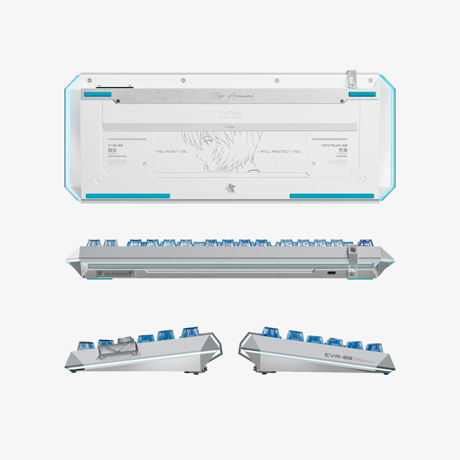 Centauri80 Rei EVA-00 OLED Hall Effect Keyboard | MelGeek keyboard image