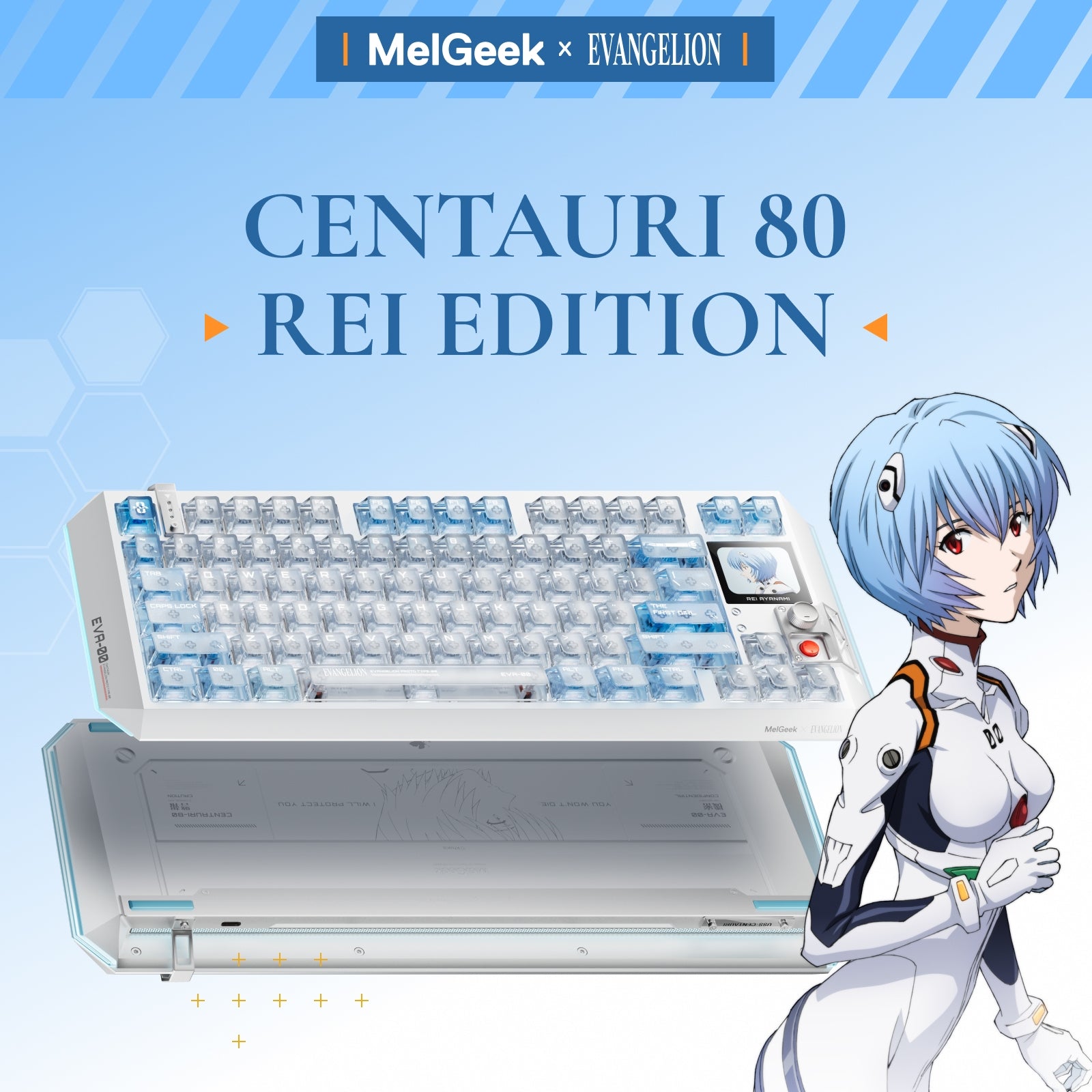 Centauri80 Rei EVA-00 OLED Hall Effect Keyboard | MelGeek keyboard image