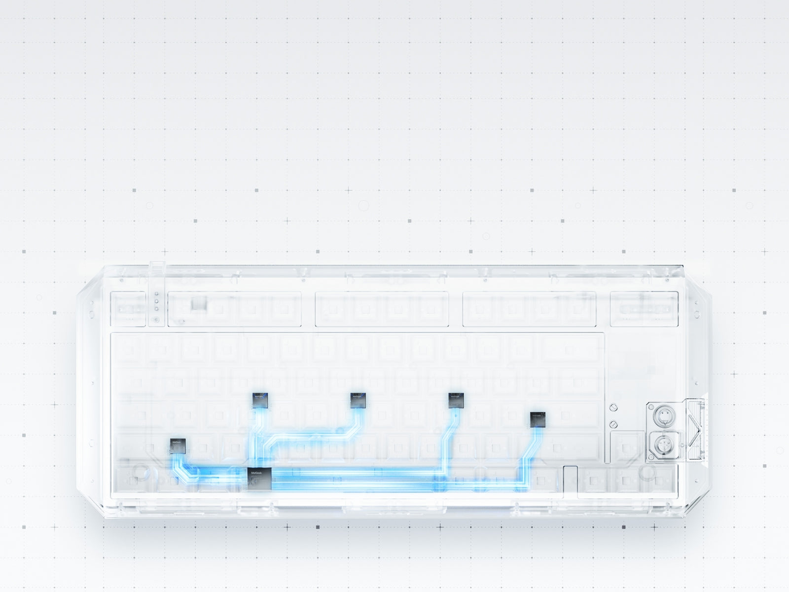 Internal view of the distributed multi-MCU architecture