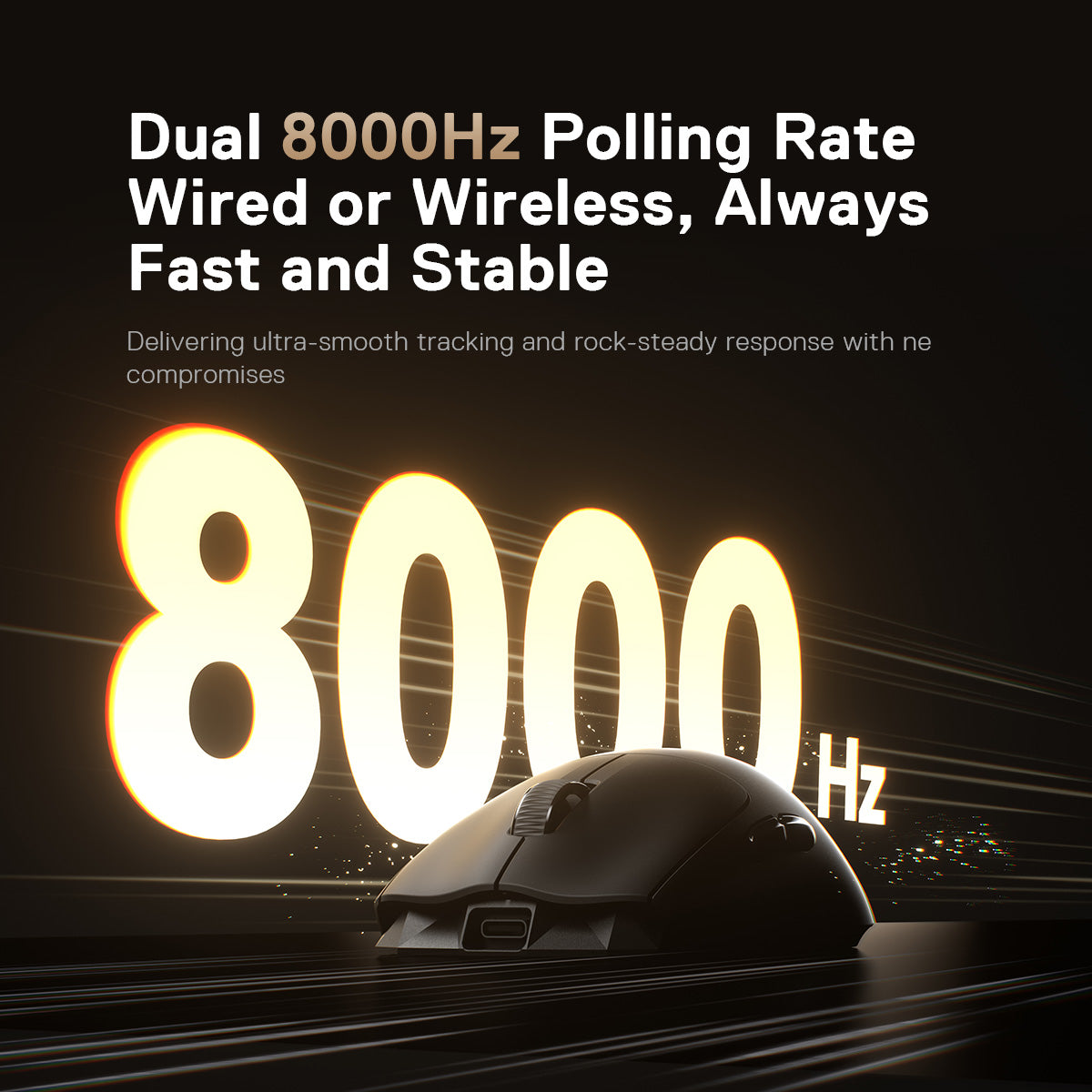 MelGeek Horus Lightweight Gaming Mouse | 8000Hz Polling Esports
