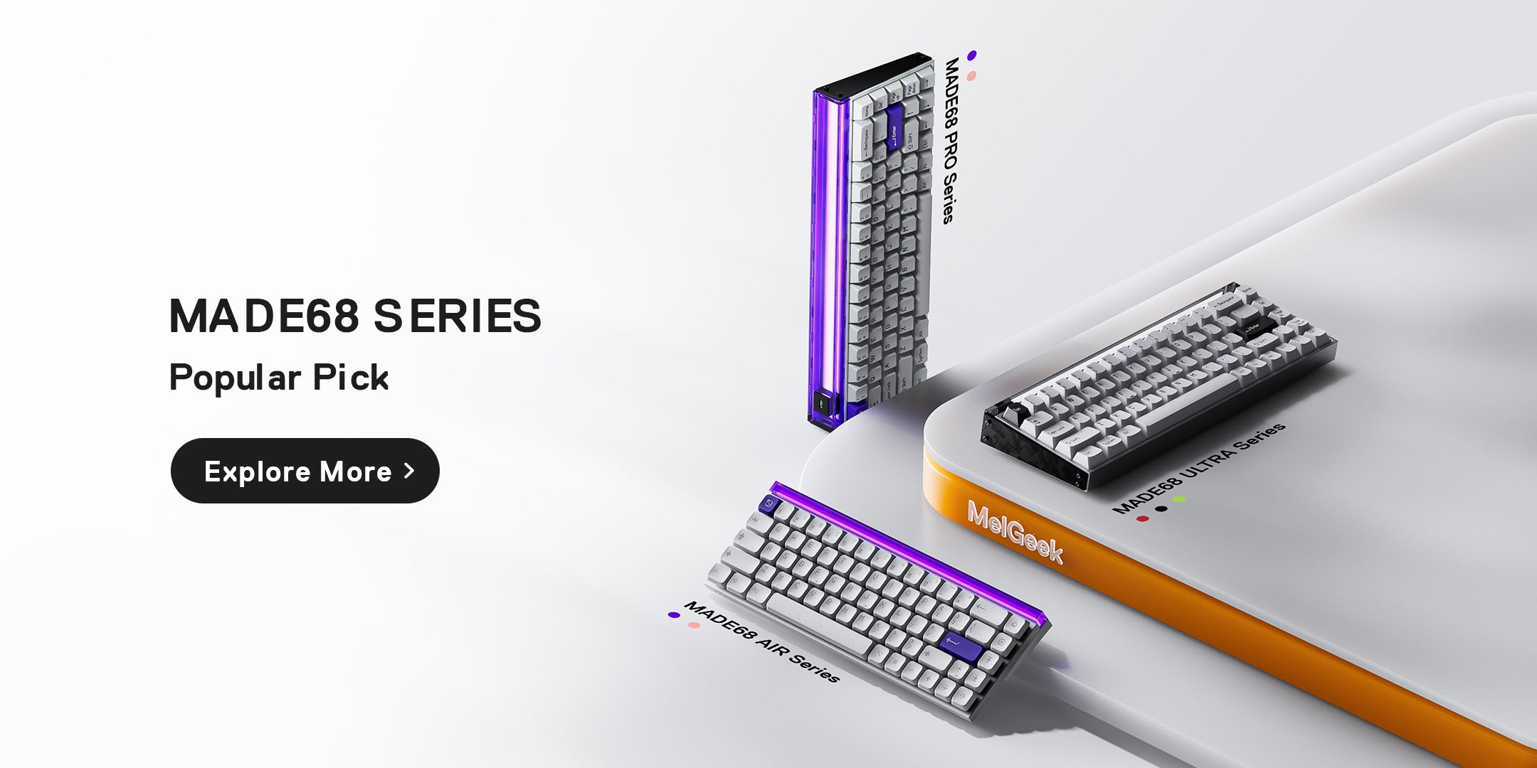 MelGeek MADE68 Ultra Rapid Trigger Gaming Keyboard