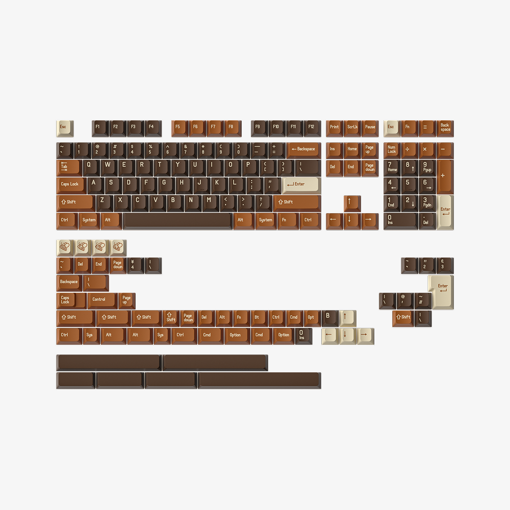 メイプアップ MelGeek MCR ホースマン ABS ダブルショット キーキャップ セット