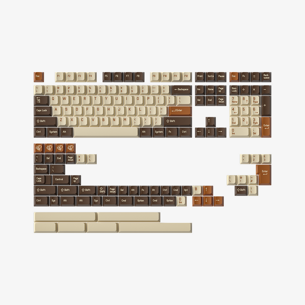 MelGeek MCR ホースマン ABS ダブルショット キーキャップ セット