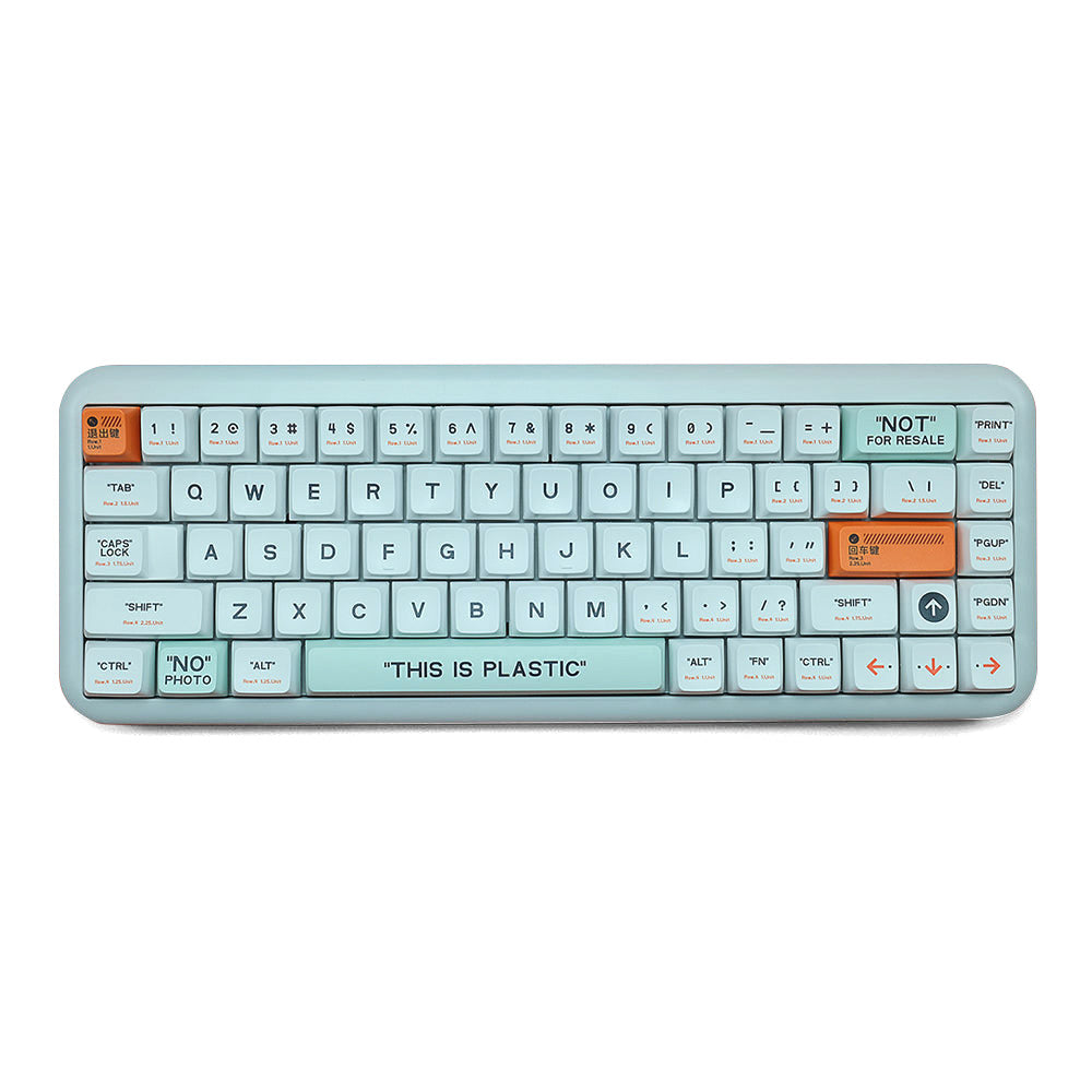 Teclado personalizado compacto con 86 teclas en color blanco y gris de  pequeñas dimensiones para integrar en paneles y maquinaria.