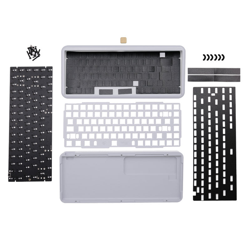 MelGeek Mojo75 Plus Gasket Kit de clavier mécanique en aluminium personnalisé
