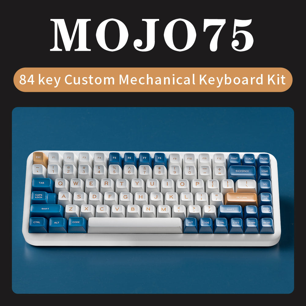 MelGeek Mojo75 Plus Gasket Custom Mechanical Keyboard Kit aus Aluminium