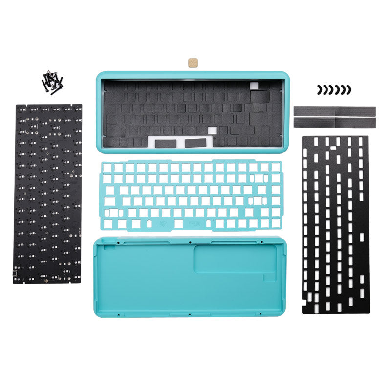 MelGeek Mojo75 Plus Gasket Kit de clavier mécanique en aluminium personnalisé