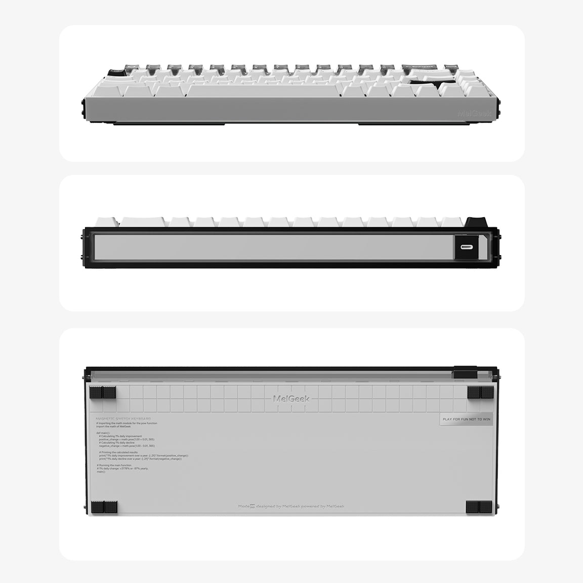 MelGeek MADE68 Ultra+ Hall Effect Gaming Keyboard | 8000Hz Rapid Trigger 65% keyboard image