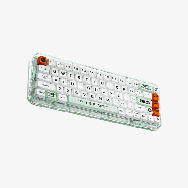 MelGeek mojo84 ホワイト【送料無料】 Mojo68 Plastic See-Through Keyboard | MelGeek