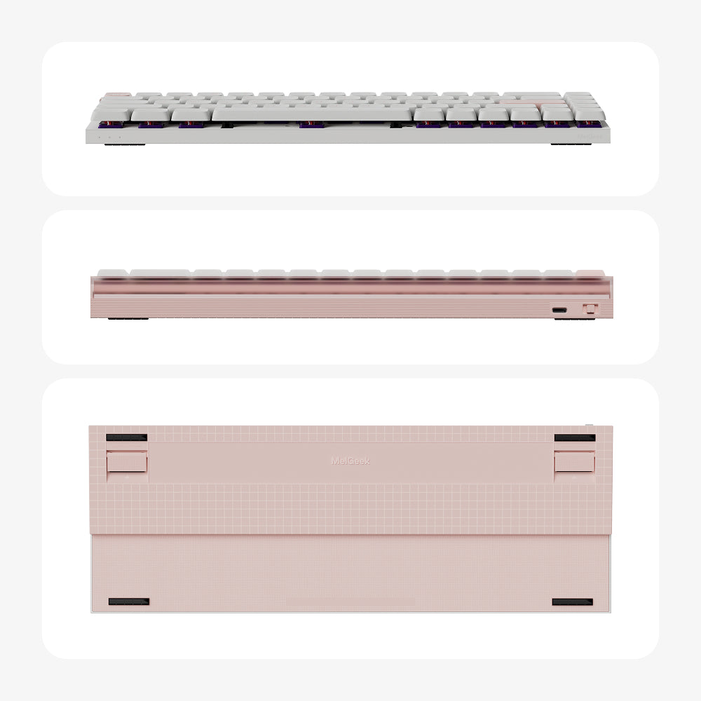 melgeek made68 air ピンク MADE68 AIR Low-profile Magnetic Switch Gaming Keyboard