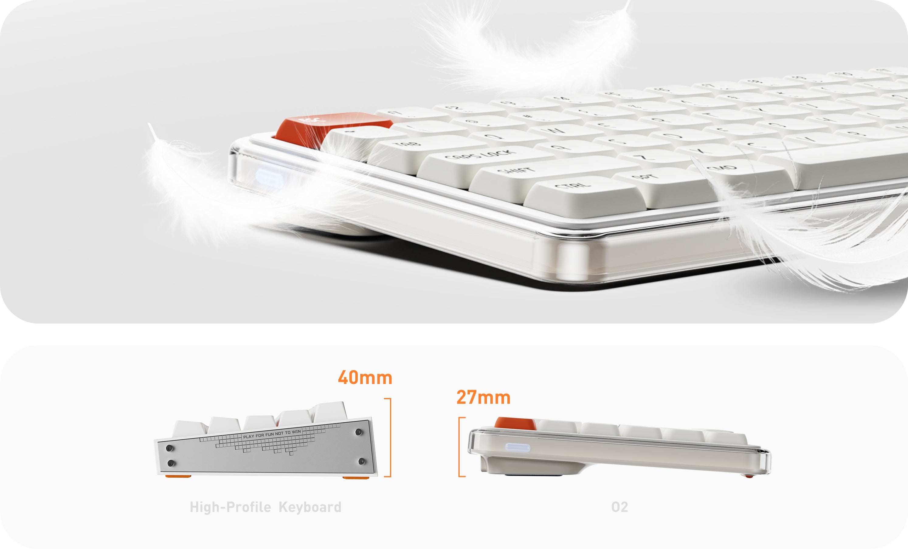 Melgeek O2 Low Profile Mechanical Keyboard – Toronto KeyboardMan