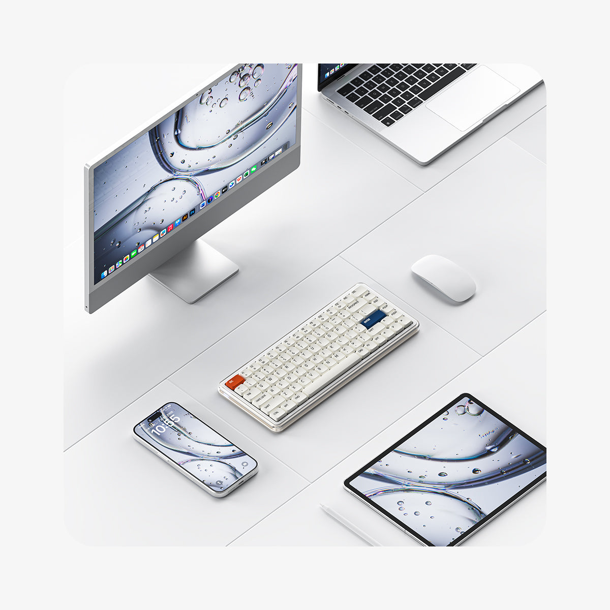 キーボード MelGeek O2 White Melgeek O2: The Productivity Oxygen for Mac Users – MelGeek