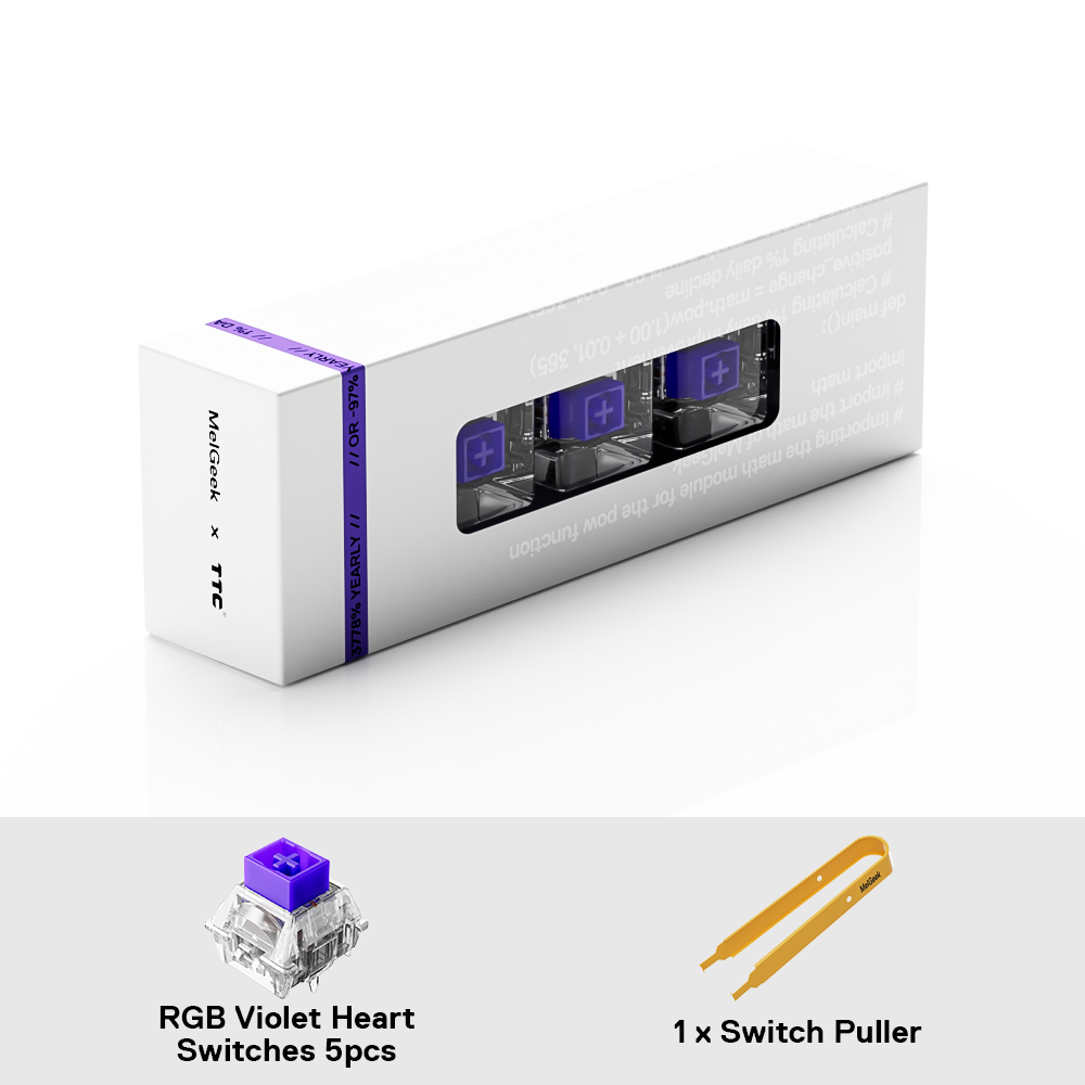 MelGeek x RGB Violet Heart Magnetic Switch