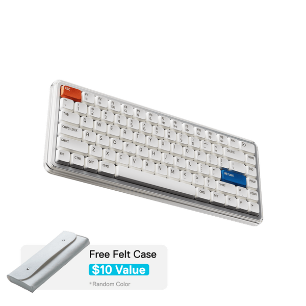 Melgeek O2 キーボード(カバー付き) MelGeek O2 Tri-Mode Wireless Mechanical Keyboard for Mac