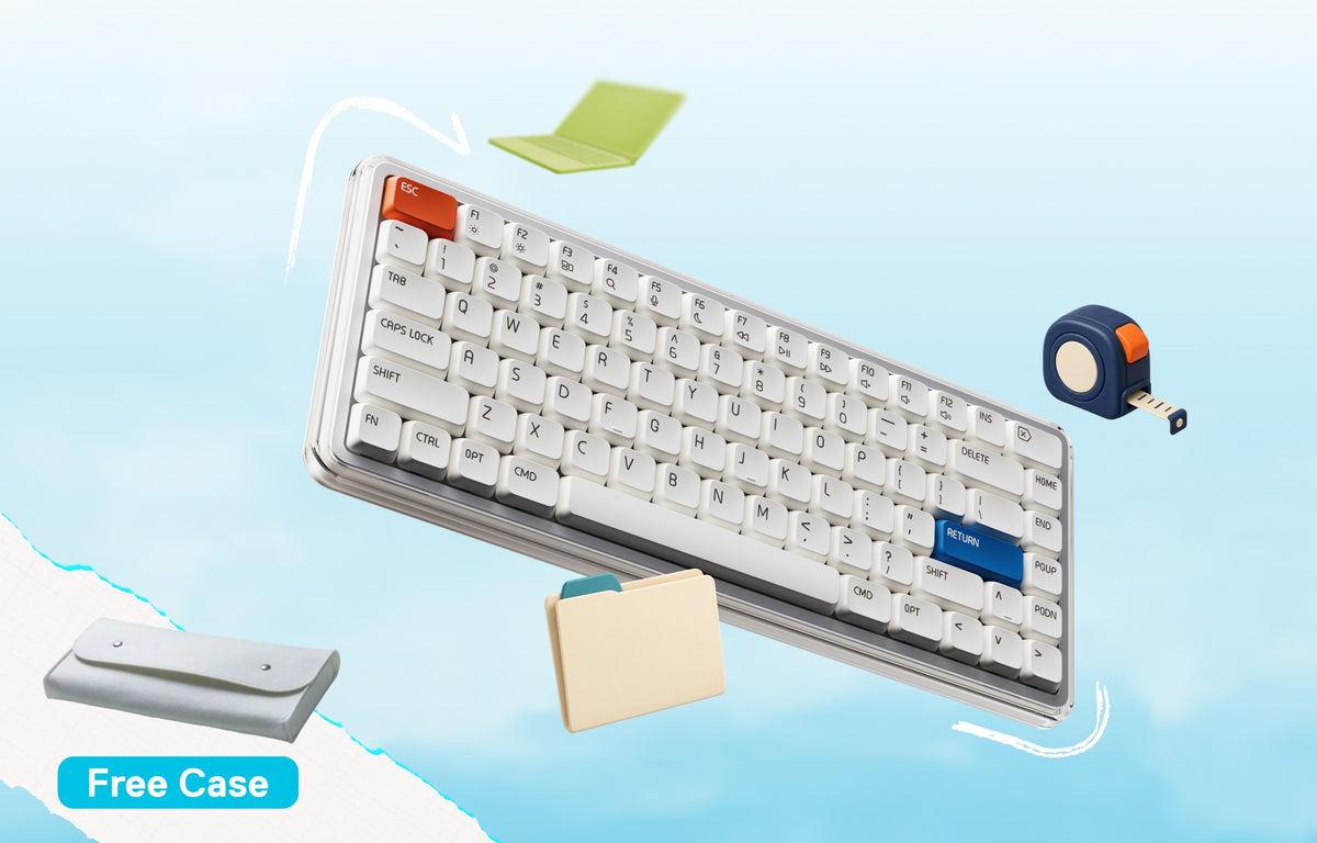 O2 für Mac Kabellose mechanische Tastatur