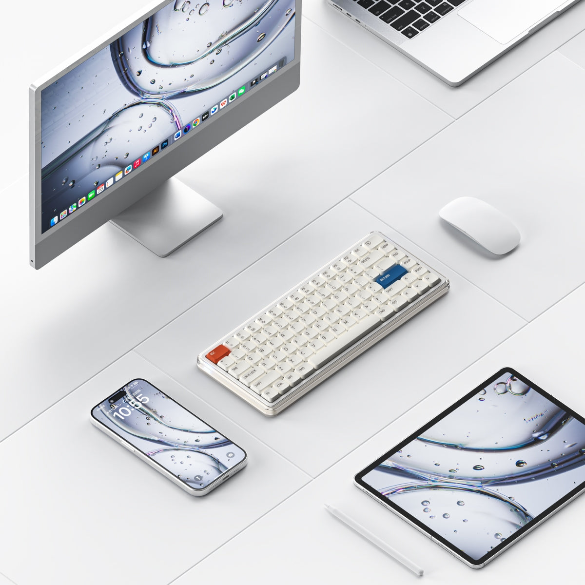 MelGeek O2 Tri-Mode Wireless Mechanical Keyboard for Mac