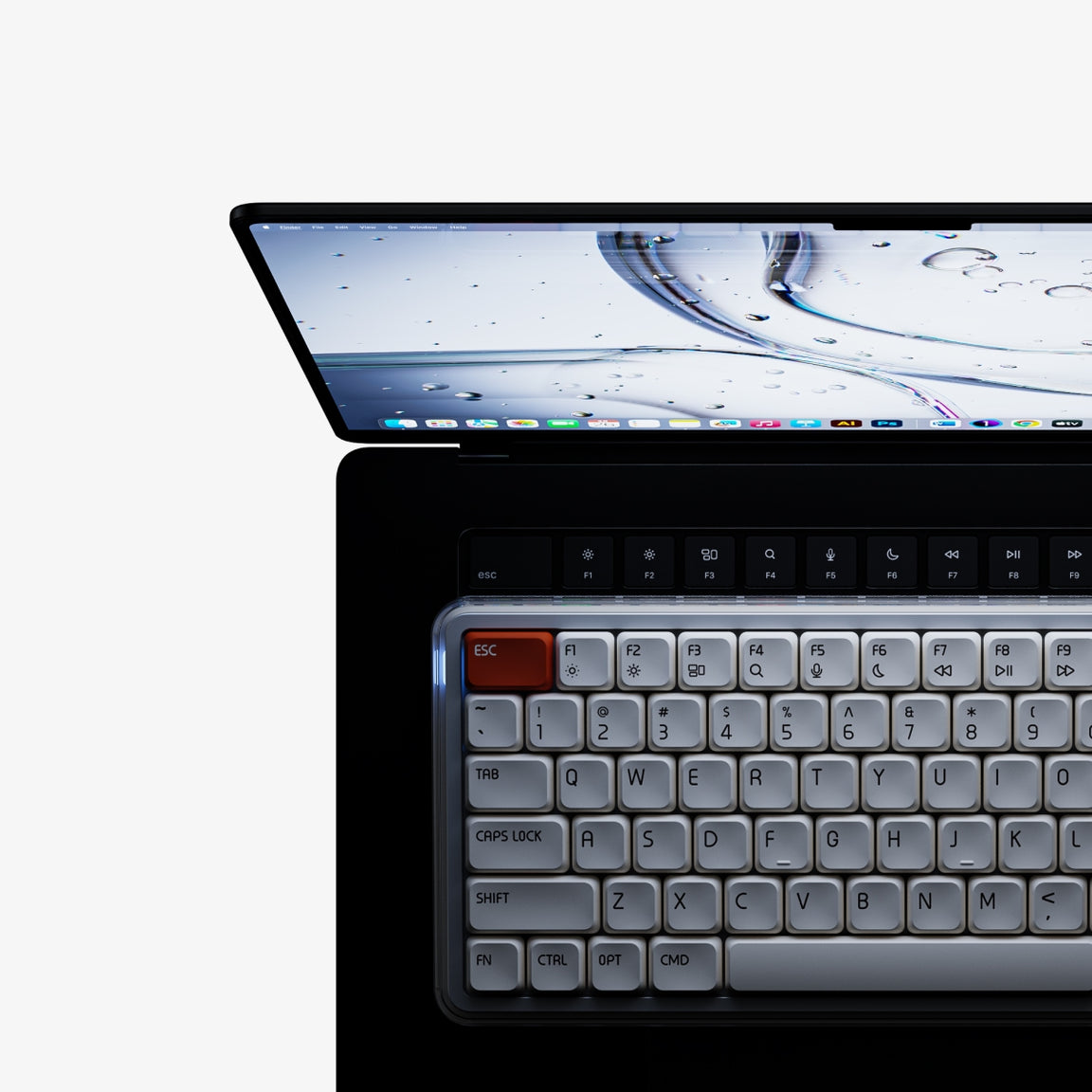 MelGeek O2 Tri-Mode Wireless Mechanical Keyboard for Mac | Bluetooth 2.4G keyboard image