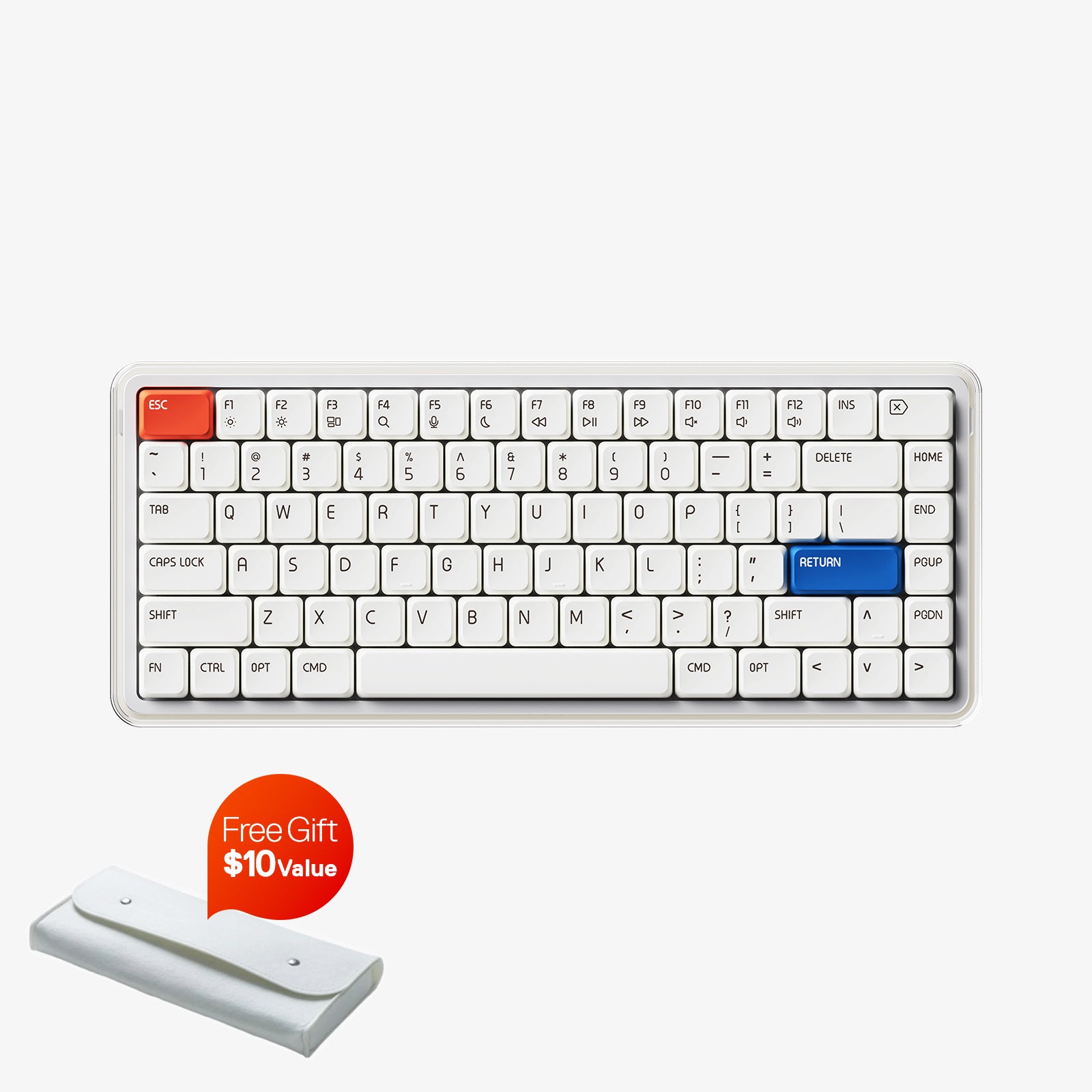 MelGeek O2 Tri-Mode Wireless Mechanical Keyboard for Mac