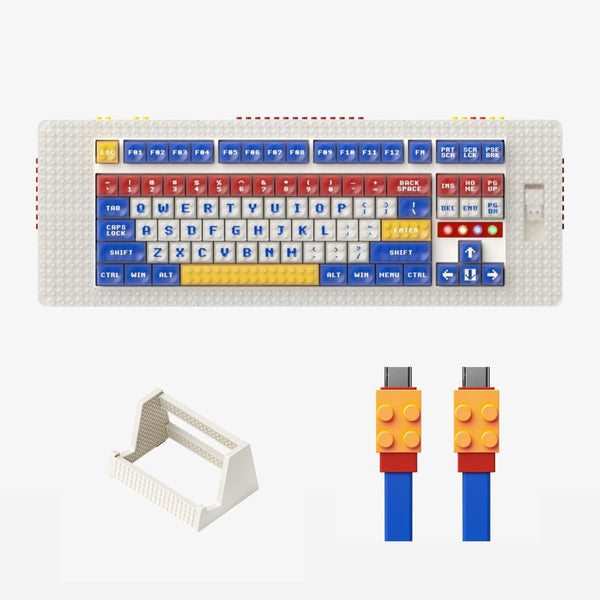 Palette de touches MelGeek Pixel (interrupteurs tactiles personnalisés Kailh) + câble clavier + station d'accueil pour clavier