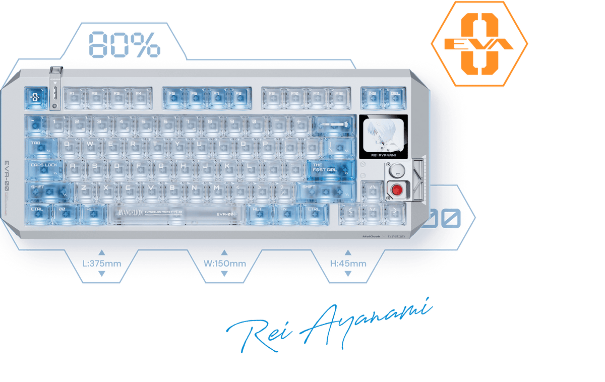 Centauri 80 Rei Edition top view transparent product render