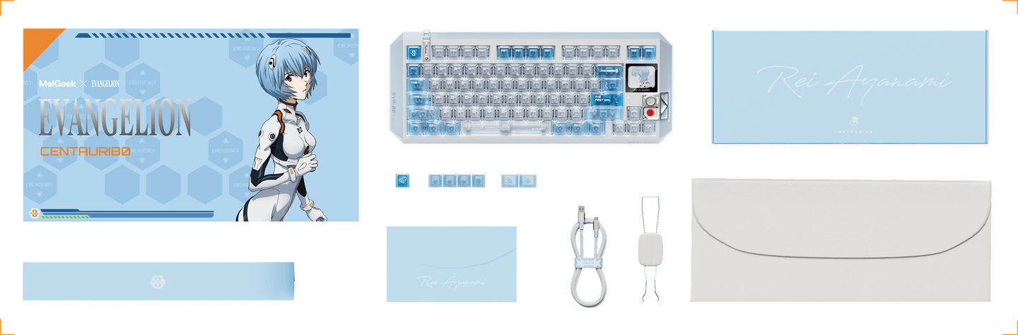 Limited edition package and accessories for MelGeek Centauri 80 Rei Edition