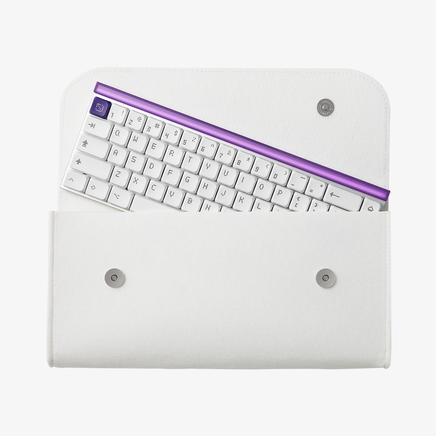 MelGeek MADE68 AIR ホワイト/パープル MADE68 AIR Low-profile Magnetic Switch Gaming Keyboard – MelGeek