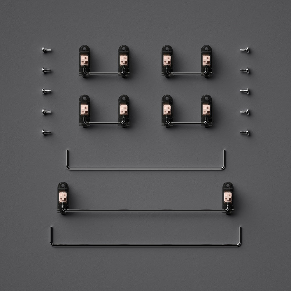 メカニカル キーボード用スタビライザーの MelGeek 透明 PCB ネジ