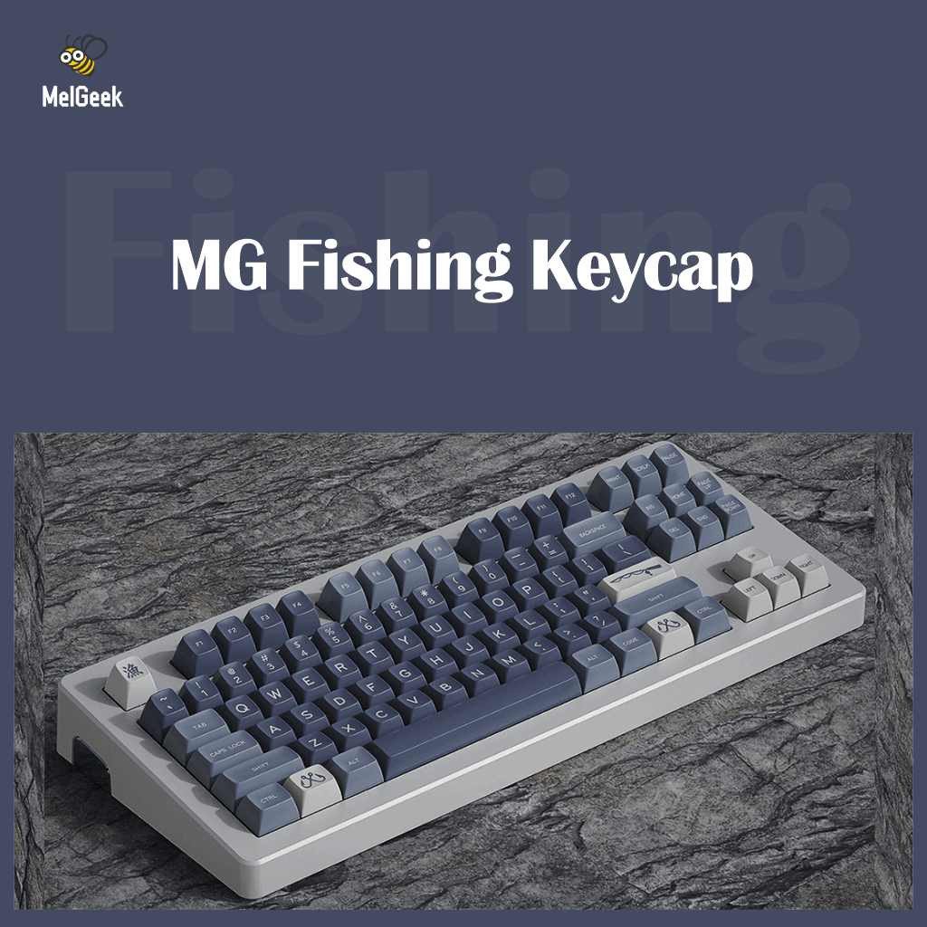 MelGeek Keycap Re-Cap MG Fishing MG Salmon MG Salon Keycaps in Stock