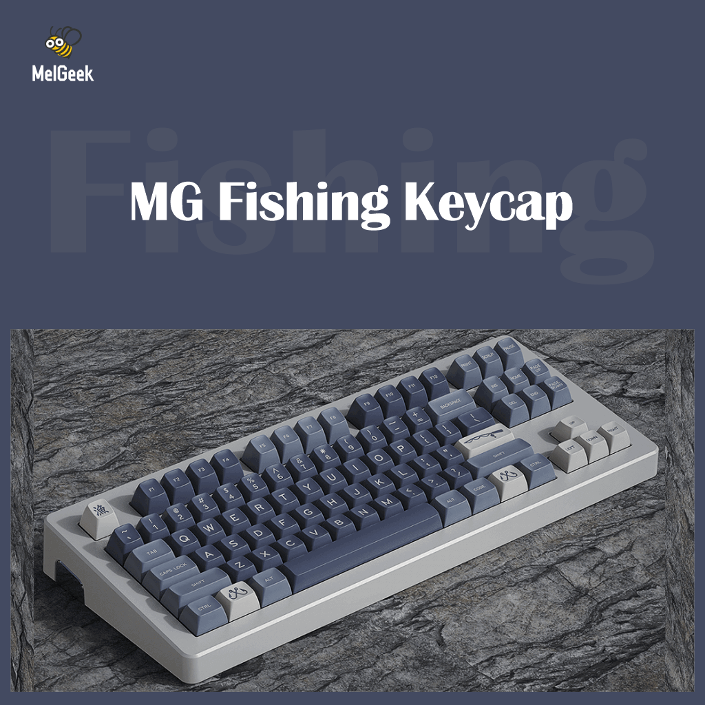 MelGeek Keycap Re-Cap MG Fishing MG Salmon MG Salon Keycaps en stock