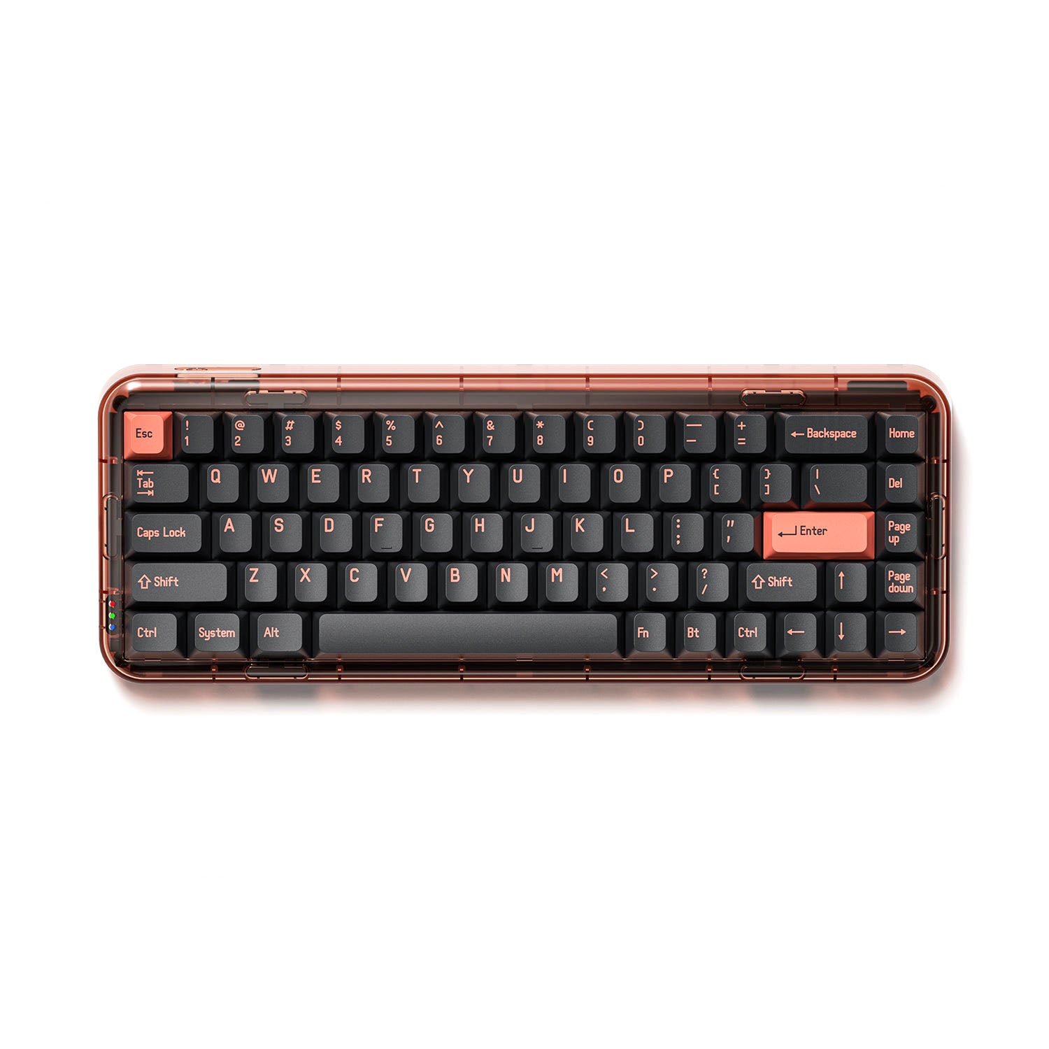 MelGeek Mojo68 Pigeon Custom & programmierbare mechanische Tastatur