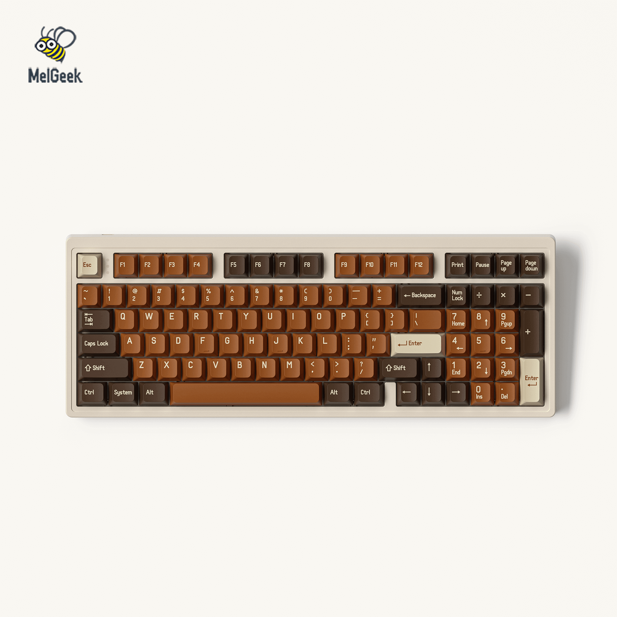 MelGeek MCR Horseman ABS Doubleshot Keycap Set para teclado mecánico