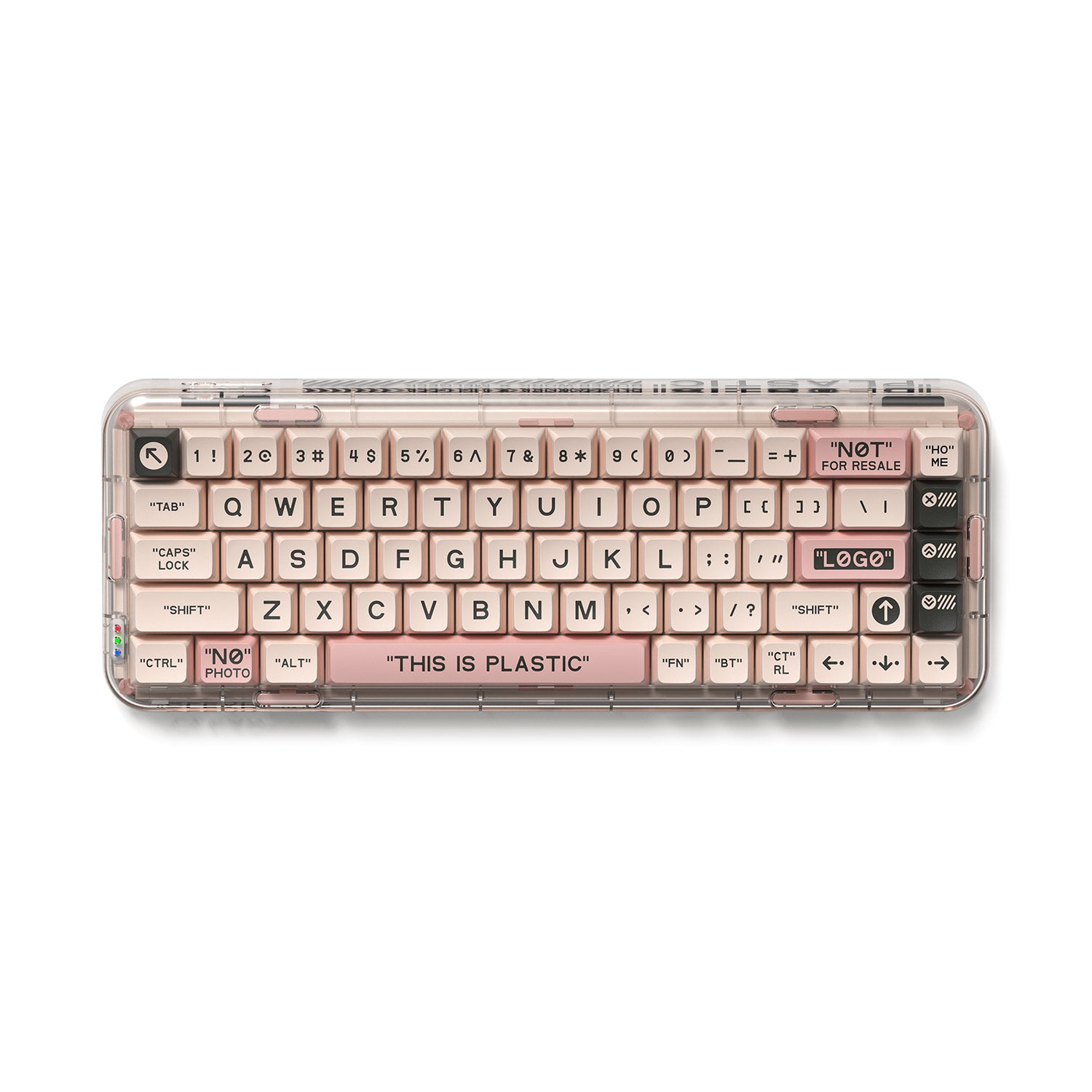 MelGeek Mojo68 Christian Transparent, Custom&Programmable Mechanical Keyboard