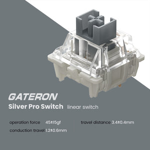 Gateron Pro Silver / 10 Pcs