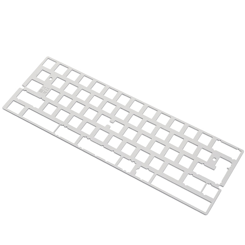 Placa MelGeek CNC para teclado mecánico GH60 MJ6X MJ6Y Placa de posicionamiento personalizada de aluminio electroforético anodizado