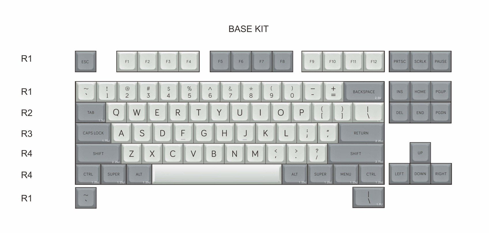 MelGeek MDA Big Bone 맞춤형 PBT 키캡 세트