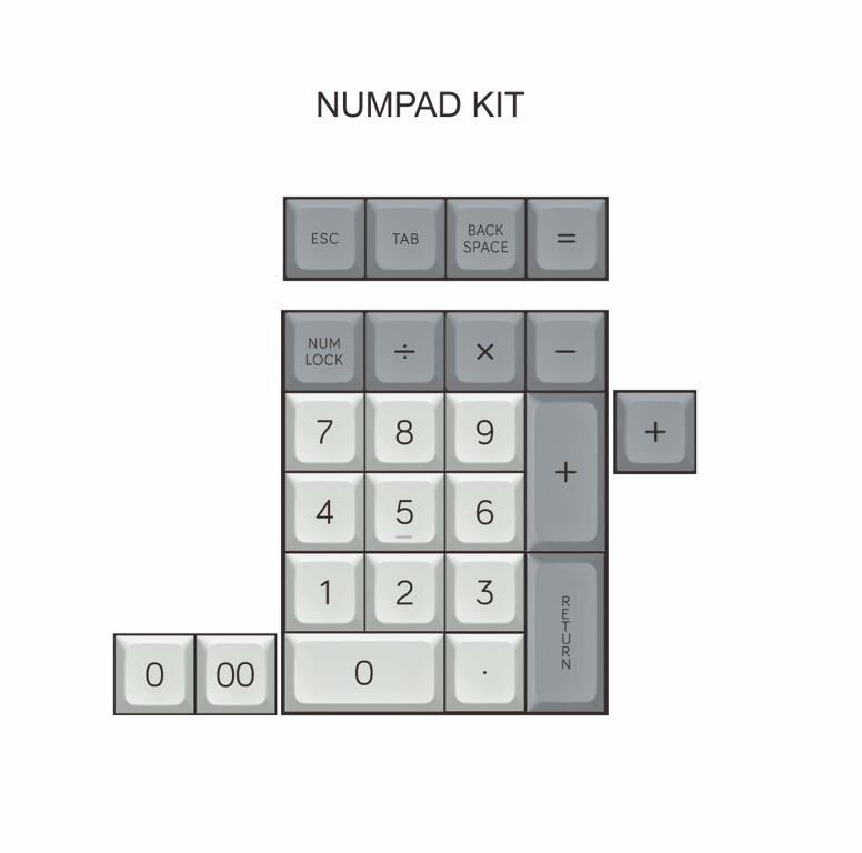 MelGeek MDA Big Bone 맞춤형 PBT 키캡 세트