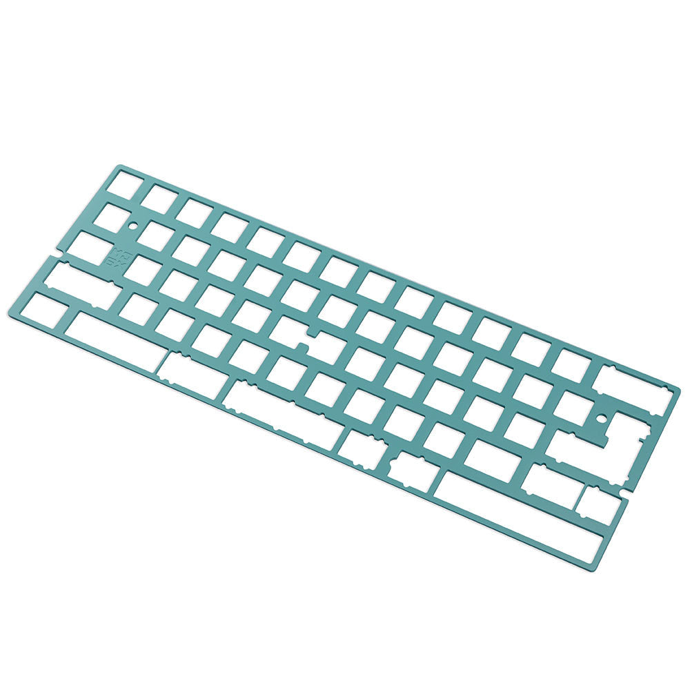 Placa MelGeek CNC para teclado mecánico GH60 MJ6X MJ6Y Placa de posicionamiento personalizada de aluminio electroforético anodizado