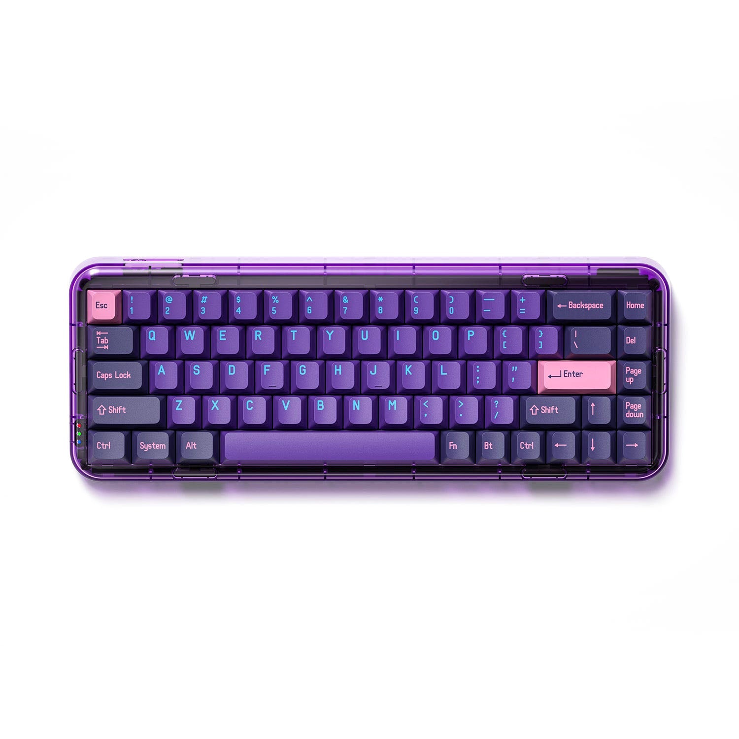 MelGeek Mojo68 Neon, Custom & Programmable Mechanical Keyboard