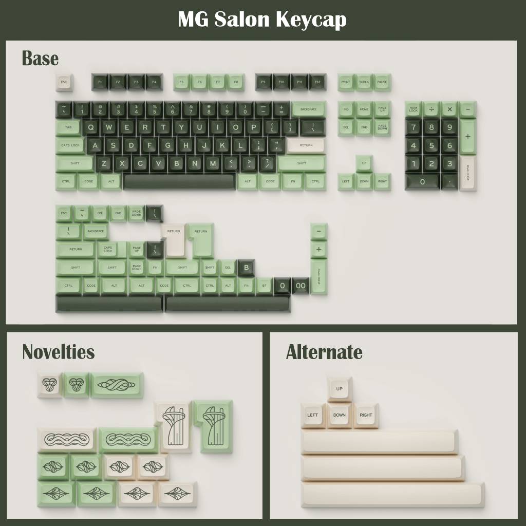 MelGeek Keycap Re-Cap MG 낚시 MG 연어 MG Salon Keycaps 재고 있음