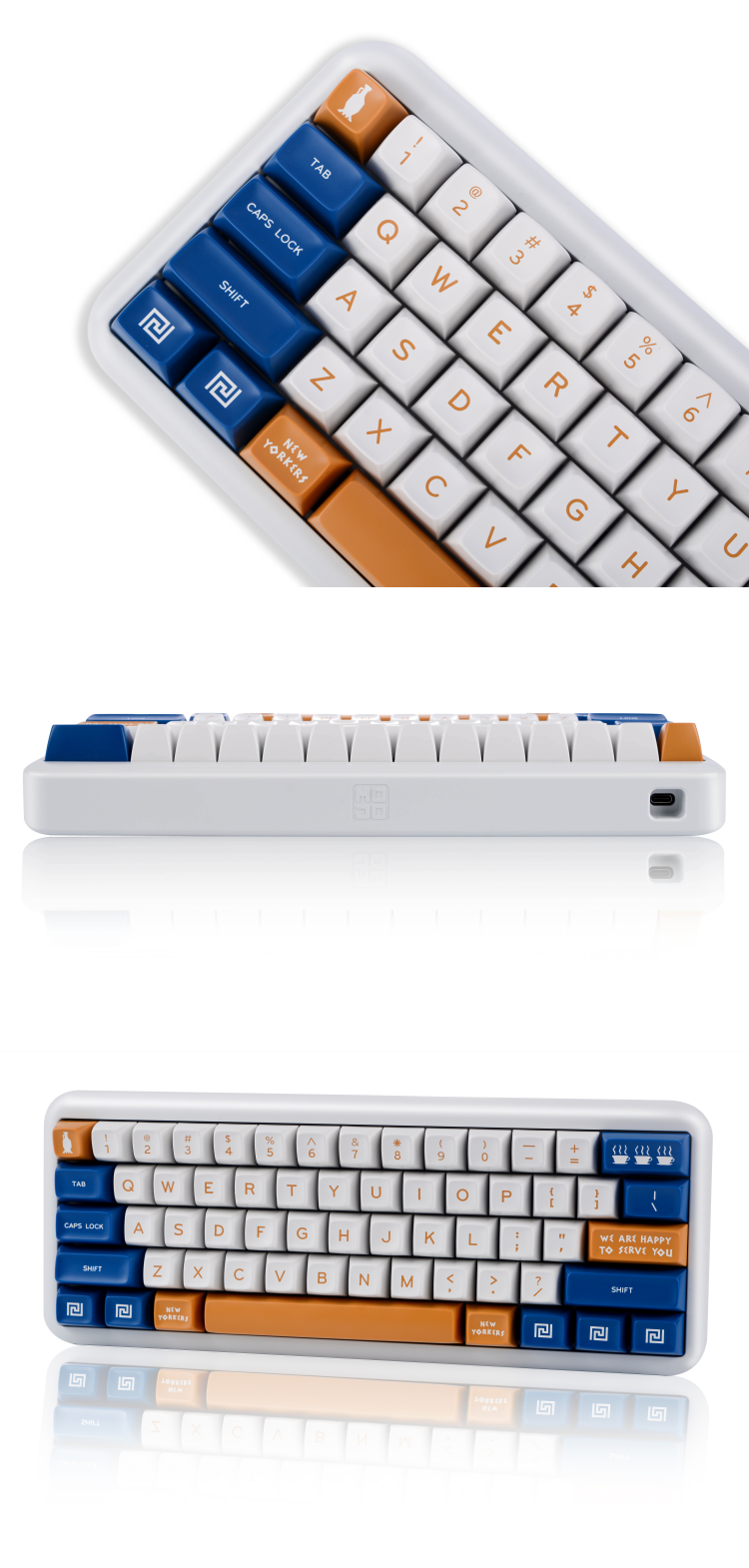 MelGeek Mojo60 Boîtier de clavier mécanique en aluminium 60% Chasis de clavier