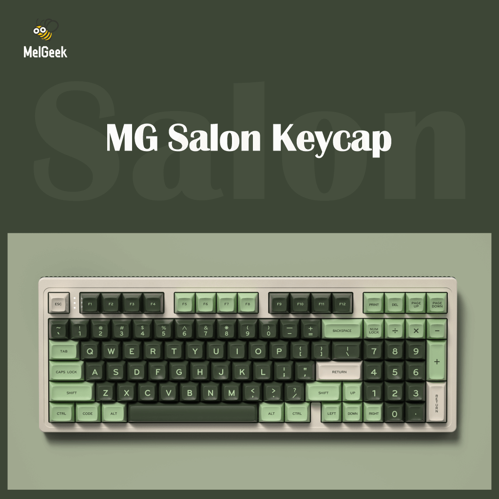 MelGeek Keycap Re-Cap MG Fishing MG Salmon MG Salon Keycaps en stock