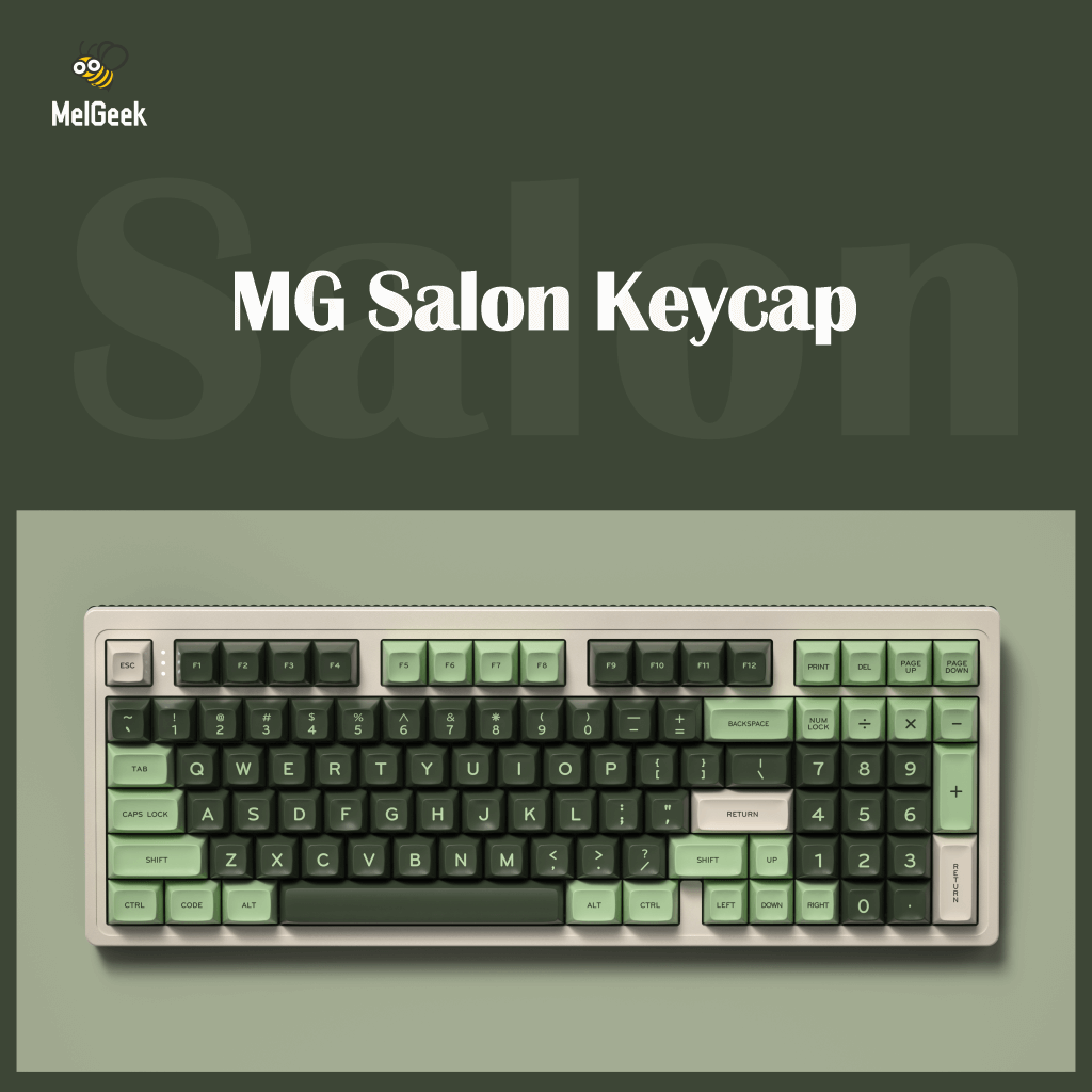 MelGeek Keycap Re-Cap MG Fishing MG Salmon MG Salon Keycaps in Stock